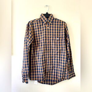 Cotton Brothers Shirt Mens Check Plaid Button Up Dress Casual